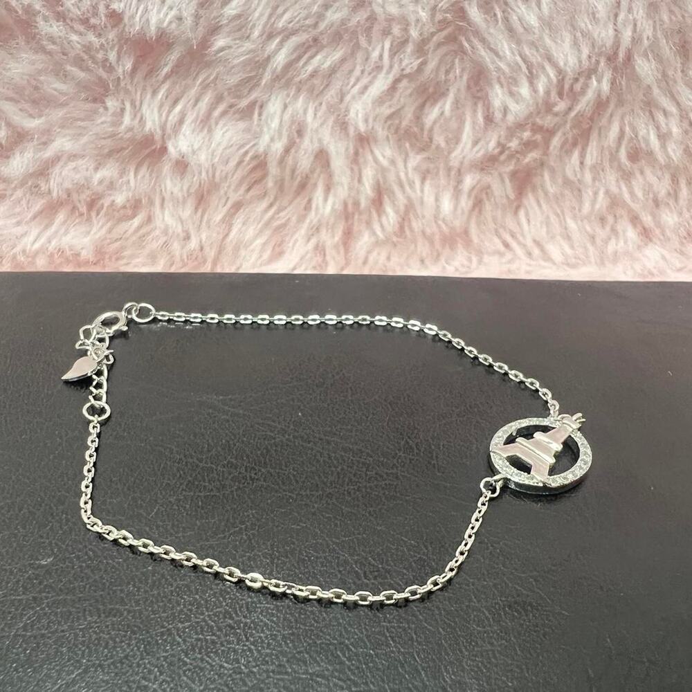 S925 sterling silver eiffel tower